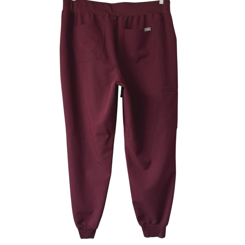 Figs High Waisted Zamora Jogger Scrub Pants Women's XXL Maroon *EUC - Picture 2 of 7
